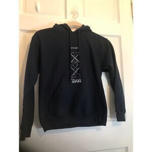 GILDAN HEAVY COTTON Hoodie Sweatshirt Men’s S Black